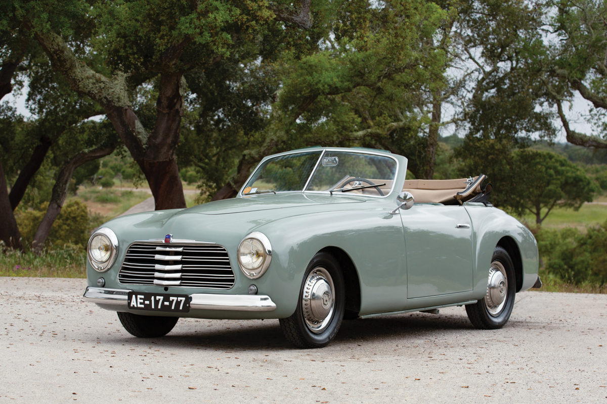 1951 Simca 8 Sport Cabriolet offered at RM Sotheby's The Sáragga Collection live auction 2019